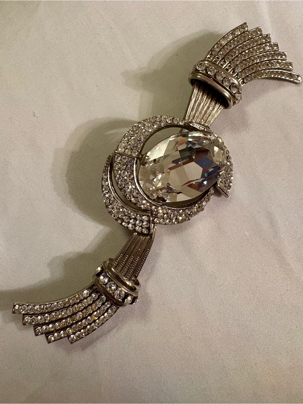 Vintage Italian Rhinestone Brooch (1989s), Pin purchased in Paris